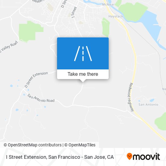 I Street Extension map
