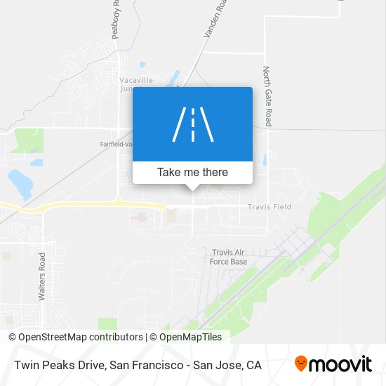 Twin Peaks Drive map