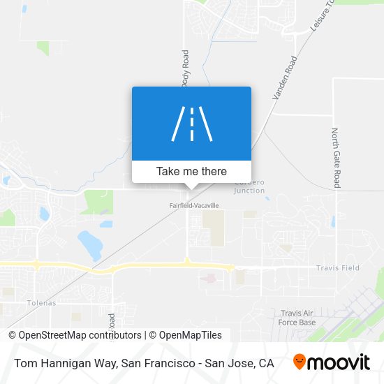 Tom Hannigan Way map