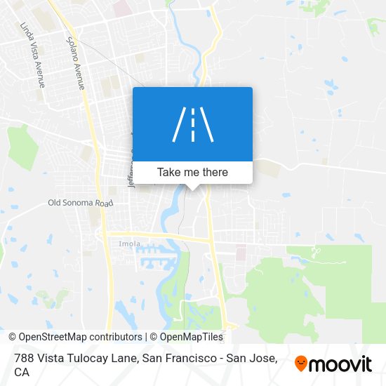 788 Vista Tulocay Lane map