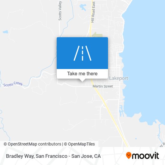 Bradley Way map