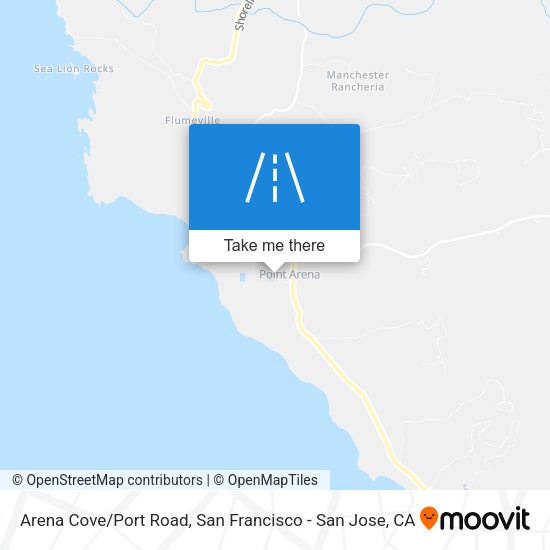 Arena Cove/Port Road map