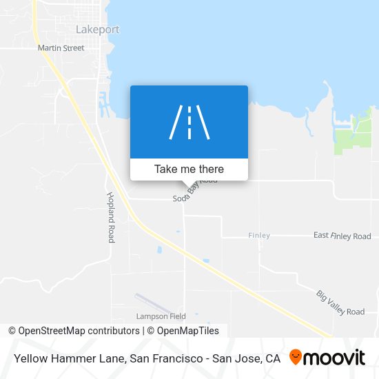 Yellow Hammer Lane map