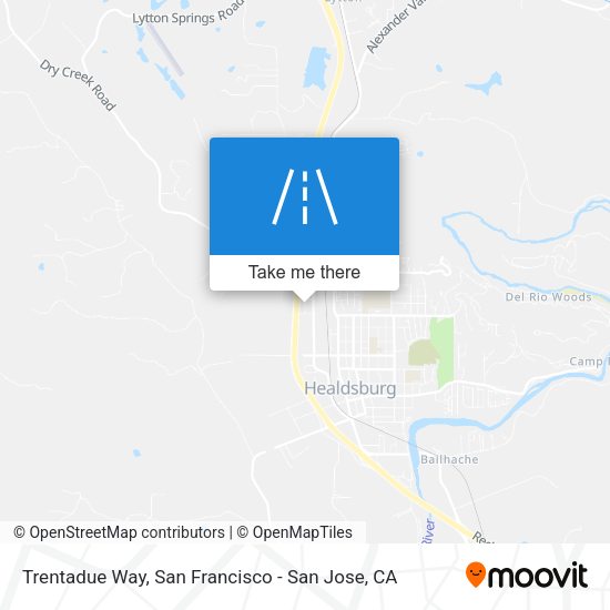 Mapa de Trentadue Way