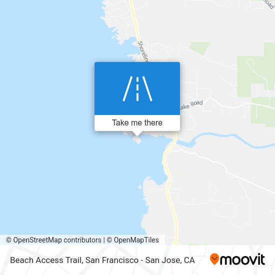 Mapa de Beach Access Trail