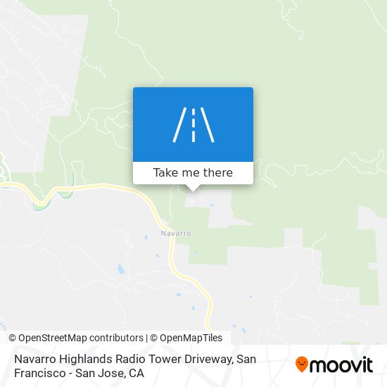 Mapa de Navarro Highlands Radio Tower Driveway