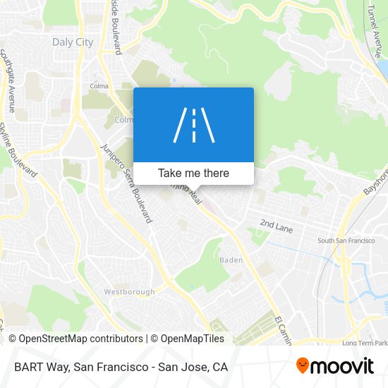 BART Way map