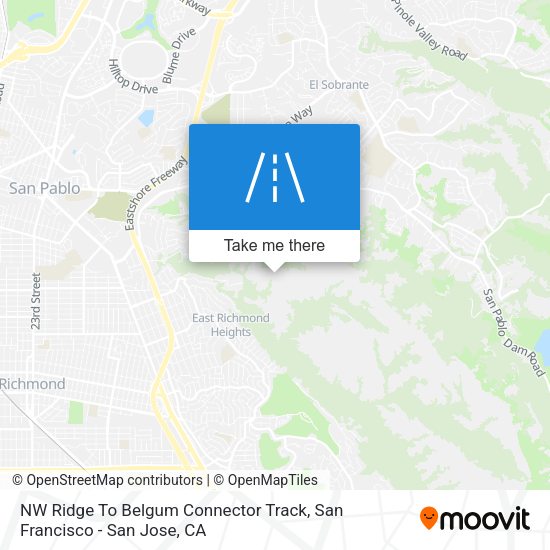 NW Ridge To Belgum Connector Track map
