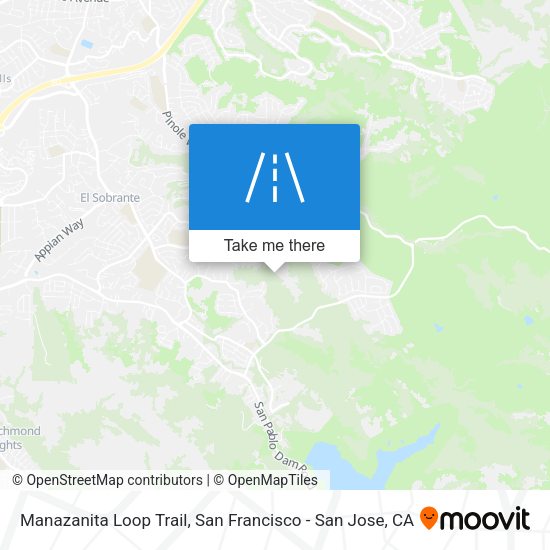Manazanita Loop Trail map