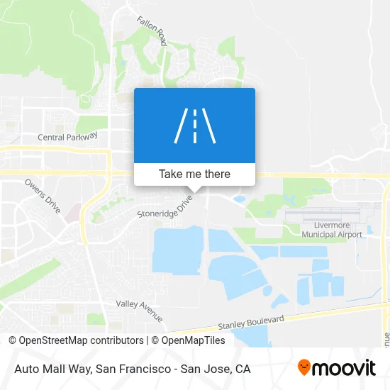 Auto Mall Way map