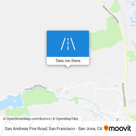 Mapa de San Andreas Fire Road