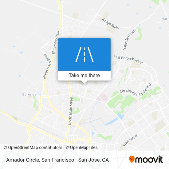 Mapa de Amador Circle