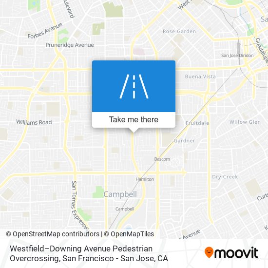 Westfield–Downing Avenue Pedestrian Overcrossing map