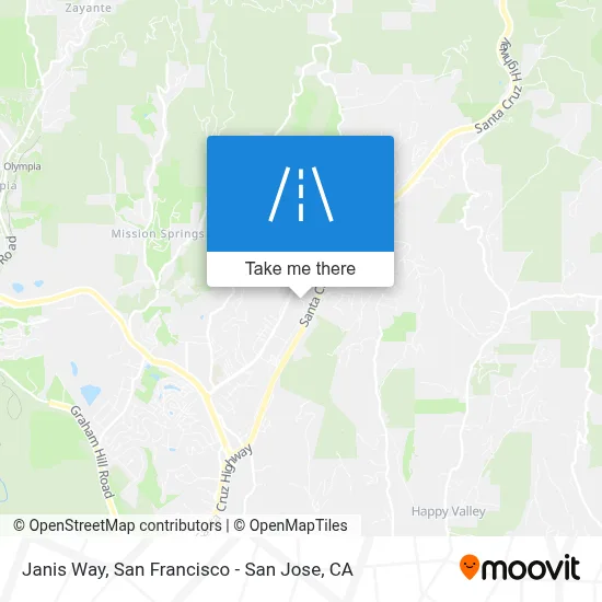 Janis Way map