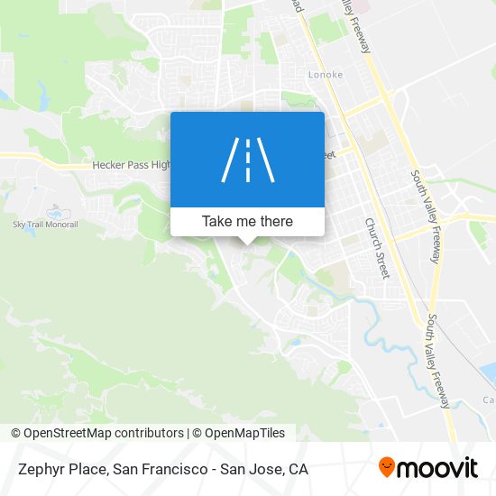 Zephyr Place map