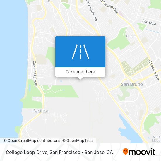 College Loop Drive map