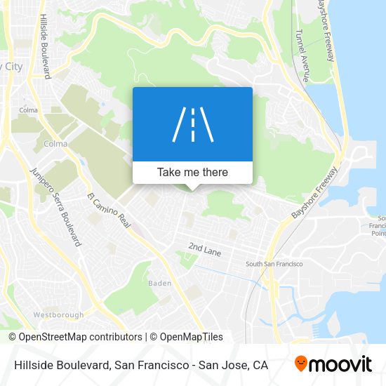 Mapa de Hillside Boulevard