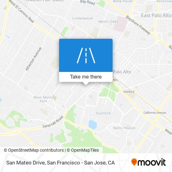 San Mateo Drive map