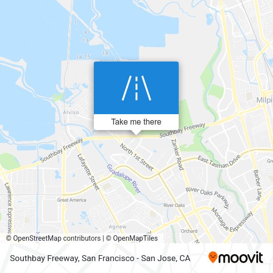 Southbay Freeway map
