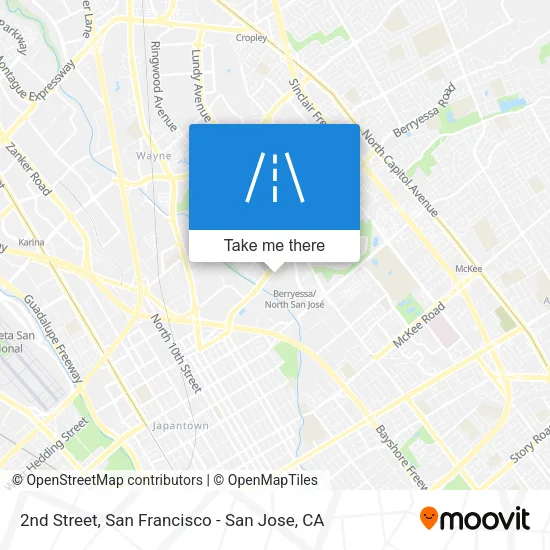 2nd Street map