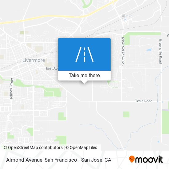 Almond Avenue map