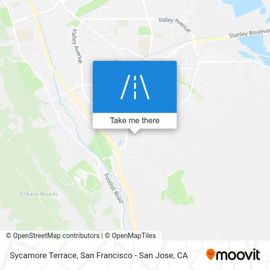 Sycamore Terrace map