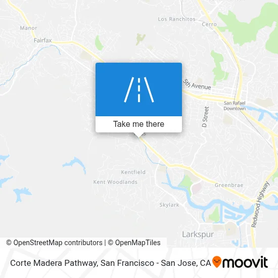 Corte Madera Pathway map
