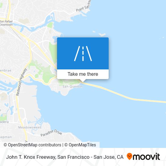 John T. Knox Freeway map