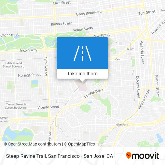 Steep Ravine Trail map