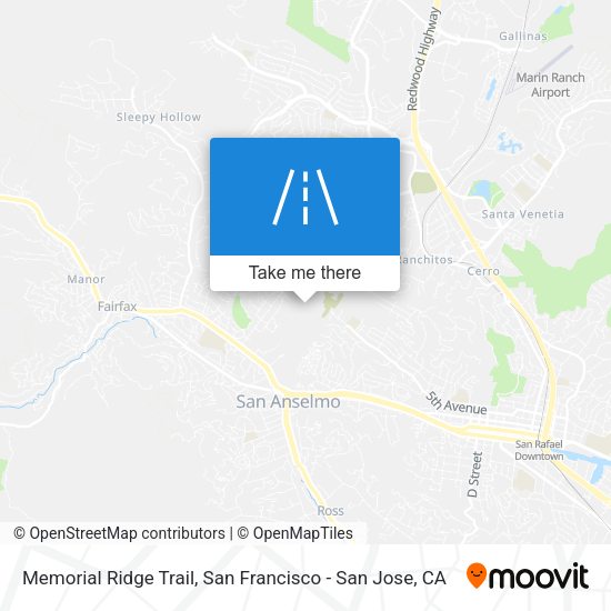 Memorial Ridge Trail map
