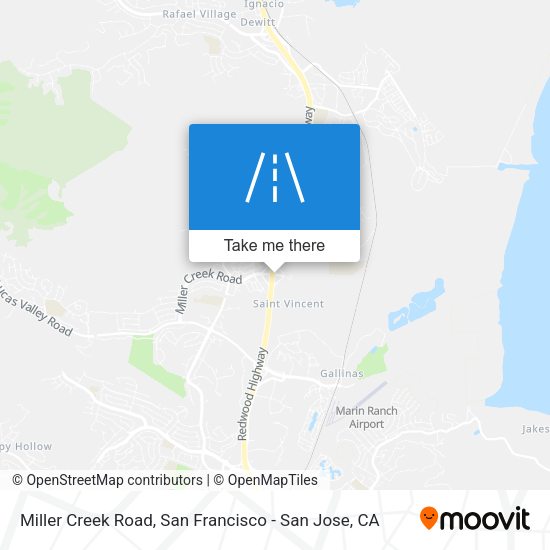 Mapa de Miller Creek Road