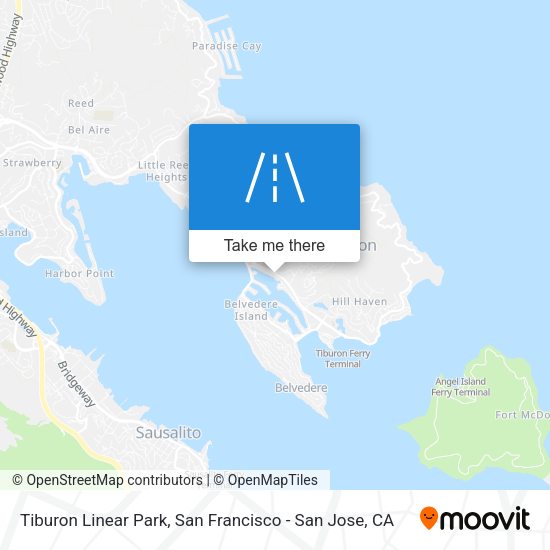 Tiburon Linear Park map