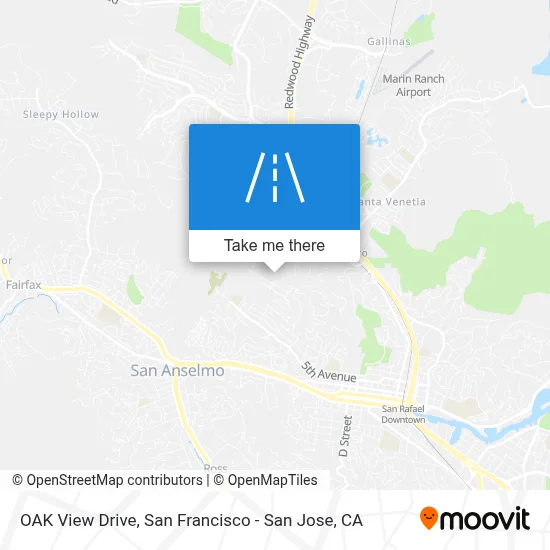 OAK View Drive map