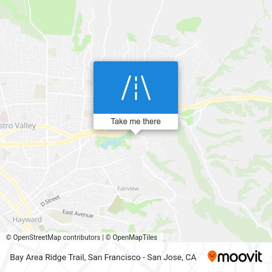 Bay Area Ridge Trail map