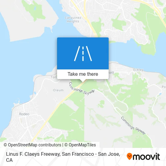 Linus F. Claeys Freeway map