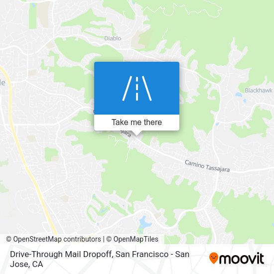 Drive-Through Mail Dropoff map