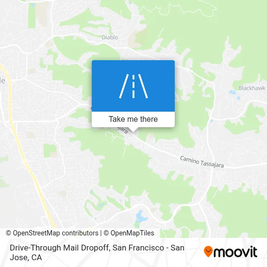 Drive-Through Mail Dropoff map
