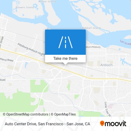 Mapa de Auto Center Drive