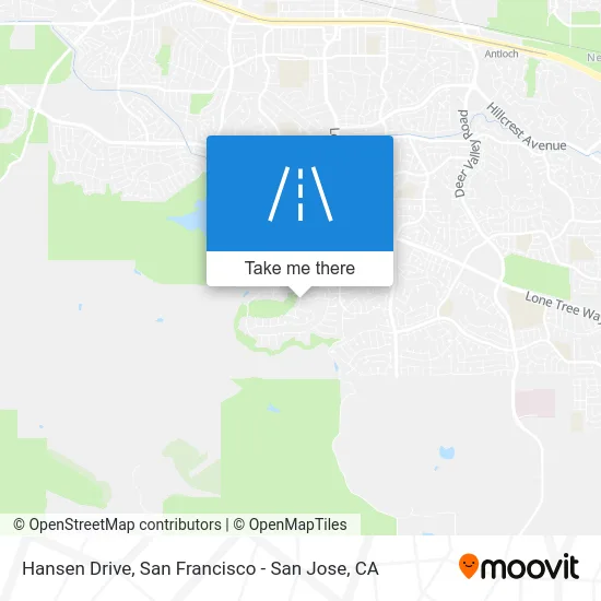 Hansen Drive map