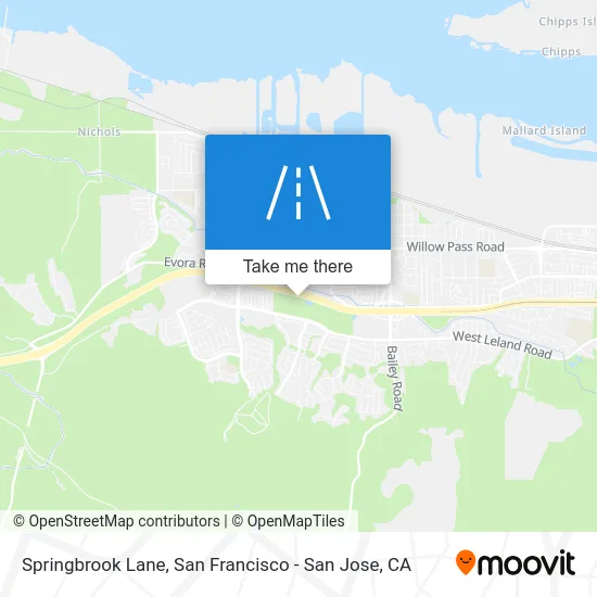 Springbrook Lane map