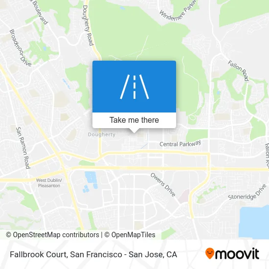 Fallbrook Court map