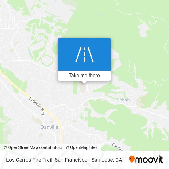 Mapa de Los Cerros Fire Trail