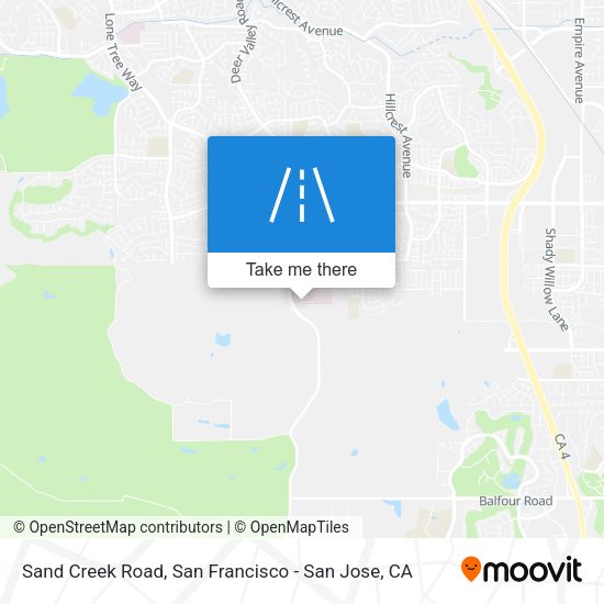 Mapa de Sand Creek Road