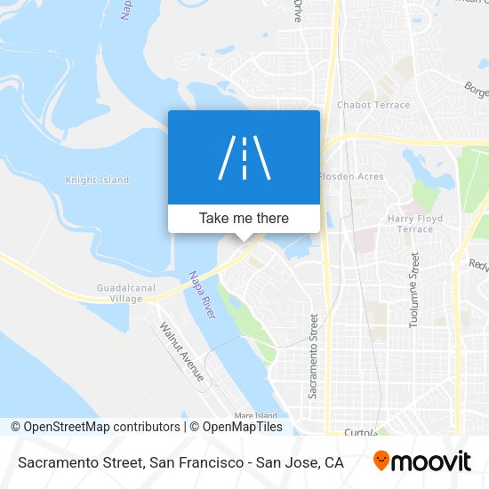 Mapa de Sacramento Street