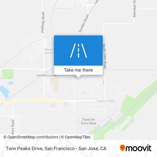 Twin Peaks Drive map