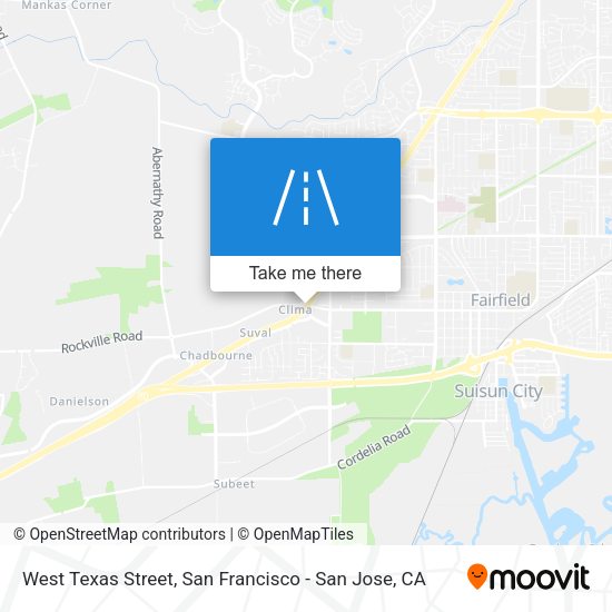 West Texas Street map