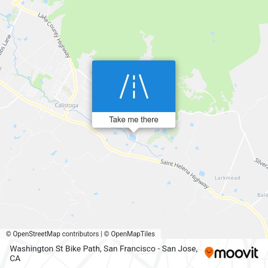 Mapa de Washington St Bike Path