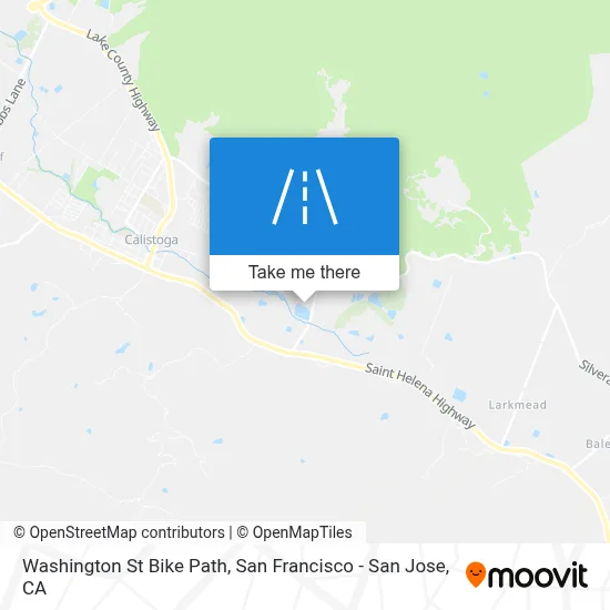 Washington St Bike Path map