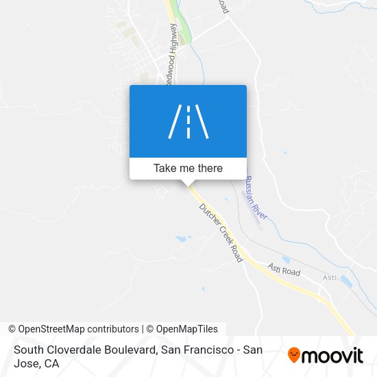 South Cloverdale Boulevard map