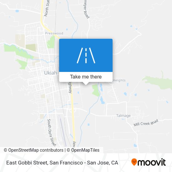 East Gobbi Street map